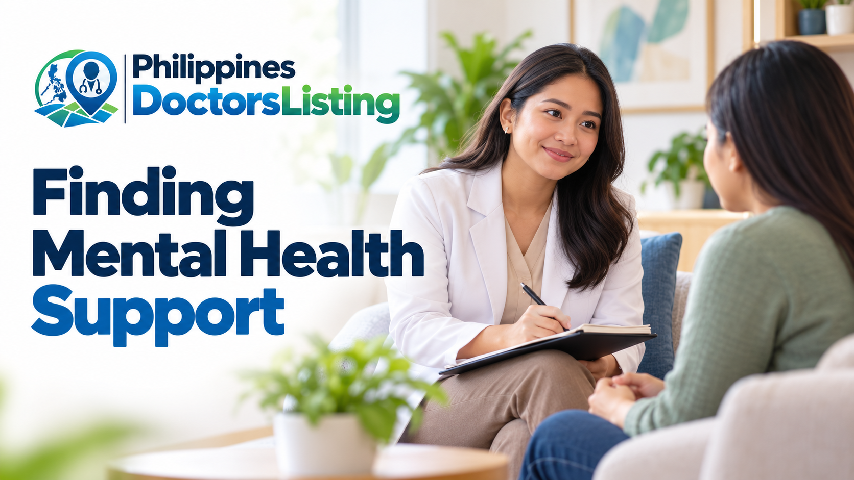 PDL mental-health guide with an illustrative supportive consultation